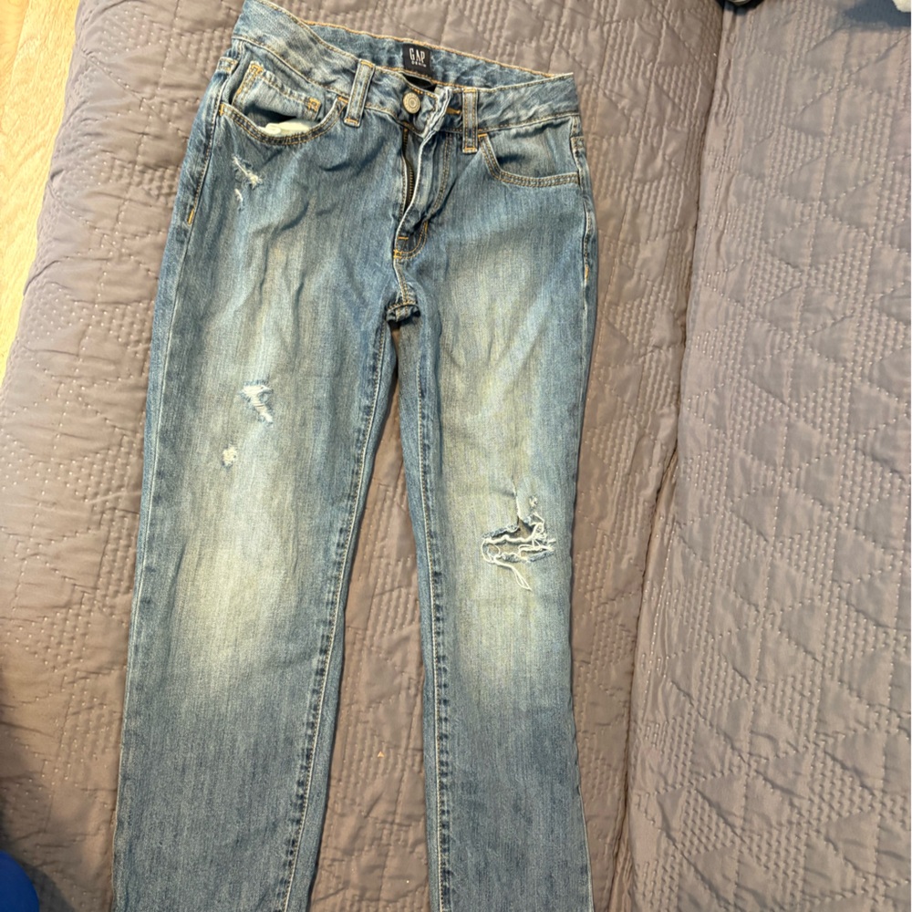 GAP Kids Blue Distressed Jeans